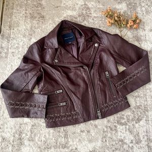 Womens American Eagle Faux Leather Jacket